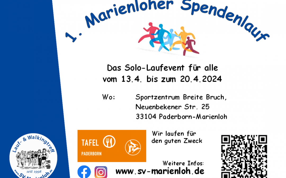 1. Marienloher Spendenlauf zu Gunsten der Paderborner Tafel