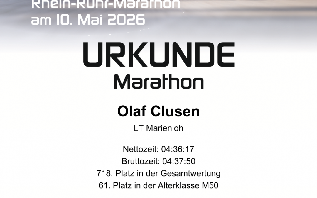 Lauftreff beim 43. Rhein-Ruhr-Marathon in Duisburg gefinisht